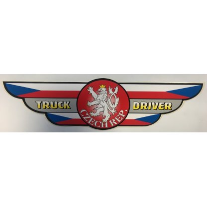 Samolepící dekory "AVISA" TRUCK DRIVER - CZECH REP. 13,5x48cm