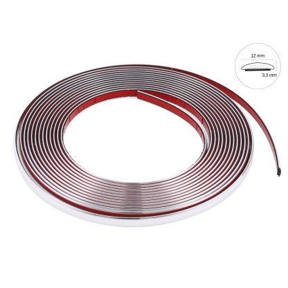 Samolepící lišta chrom 14mm x 5m, 63762