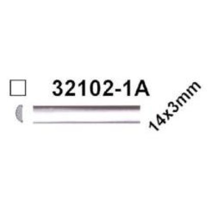 Samolepící lišta chromovaná, 5m, 14x3mm, 32102-1A/5