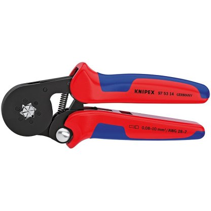 Samonastavitelné kleště pro lisování kabelových koncovek brunýrované 180 mm - 975314