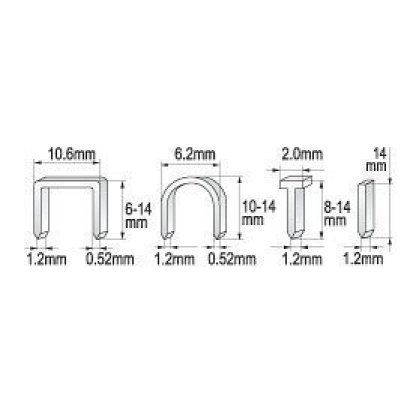Sešívačka čalounická 10,6 mm