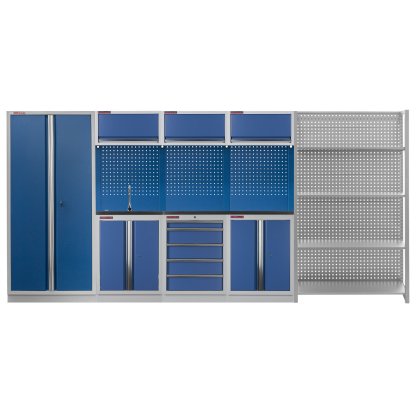 Sestava PROFI BLUE dílenského nábytku 4155 x 495 x 2000 mm - MTGS1300NE