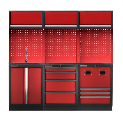 Sestava PROFI RED dílenského nábytku 2040 x 495 x 2000 mm - RTGS1300NA