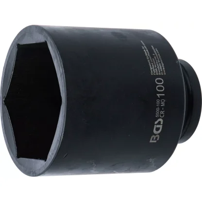 Silová nástrčná hlavice, šestihranná, prodloužená, 1", 100 mm, B5500-100