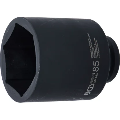 Silová nástrčná hlavice, šestihranná, prodloužená, 1", 85 mm, B5500-85