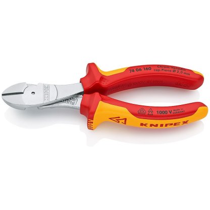 Silové boční štípací kleště chromované 160 mm - 7406160