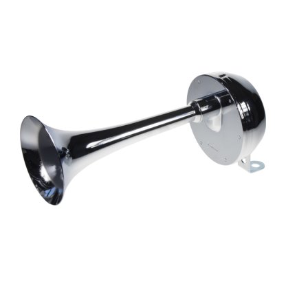 Singl-fanfára 260mm, chrom, 12V, elektromagnetická, vysoký tón