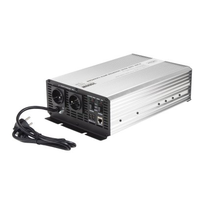 Sinusový měnič napětí UPS 2000W 12/230V + nabíječka 12V/15A
