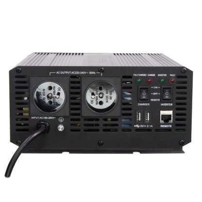 Sinusový měnič napětí UPS 600W 12/230V + nabíječka 12V/10A