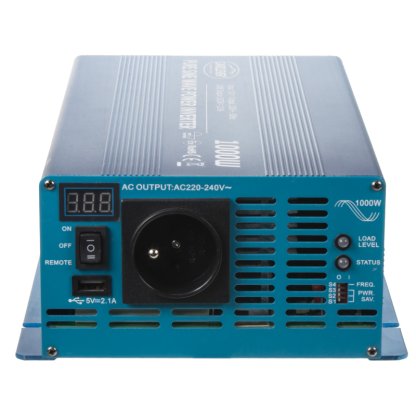 Sinusový měnič napětí z 12/230V, 1000W/displej