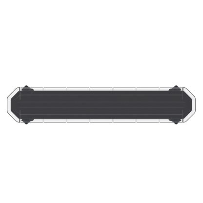 SLIM LED rampa 1220mm, oranžová, 12-24V, 36+168LED, ECE R65, bezdrátový ovladač