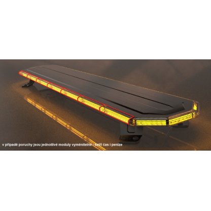 SLIM LED rampa 1530mm, oranžová, 12-24V, 36+216LED, ECE R65