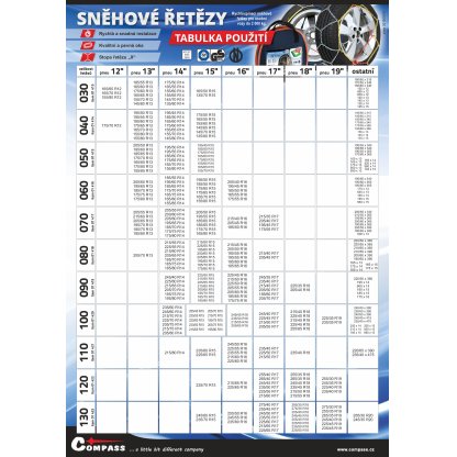 Sněhové řetězy X70 NYLON BAG, 01417