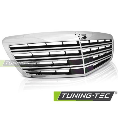 Sportovní maska Mercedes-Benz W221 09- chrom/černá