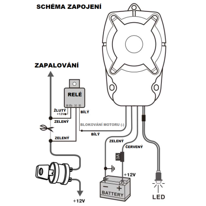 SPY kompaktní motoalarm