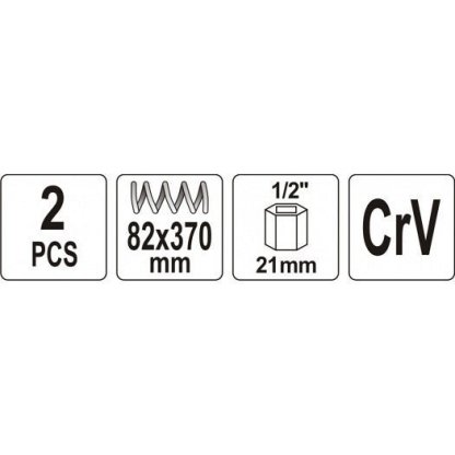 Stahovák pružin tlumičů automobilů 82mm - YT-2544