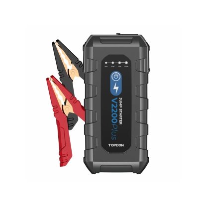 Startovací zdroj a tester baterií 2v1 TOPDON V2200Plus, 16 000 mAh