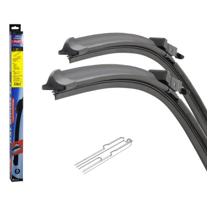 Stěrače FLAT SET (SLOT) 660+380mm, 10666