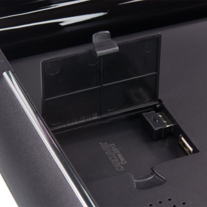 Stropní LCD monitor 13,98" s OS. Android USB/HDMI/IR/FM, dálkové ovládání se snímačem pohybu, černý