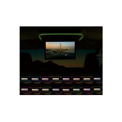 Stropní LCD monitor 21,5" šedý s OS. Android HDMI / USB, dálkové ovládání se snímačem pohybu