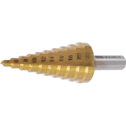 Stupňovitý kuželový vrták 4 - 22 mm, HSS - B1618
