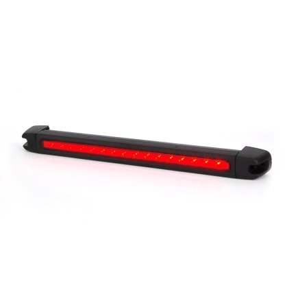 Světlo brzdové LED 24V s červeným sklem W28