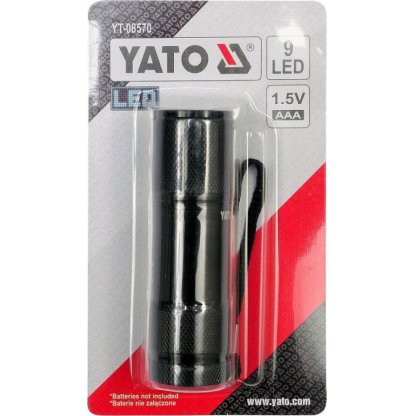 Svítilna kapesní 9 LED (ALU) YT-08570