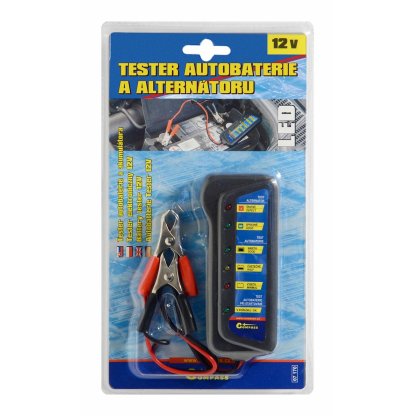 Tester autobaterie a alternátoru 12V, 07170