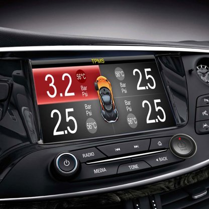 TPMS kontrola tlaku v pneumatice 4 externí čidla s výstupem na monitor