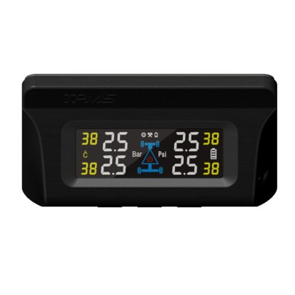 TPMS kontrola tlaku v pneumatice 4 externí čidla / solární napájení