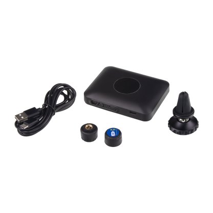 TPMS kontrola tlaku v pneumatice přívěsného vozíku / karavanu 2 externí čidla