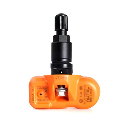 TPMS senzor Clamp-In AUTEL (MX433/315B) EU/US 433/315 MHz, ventil hliníkový elox černý