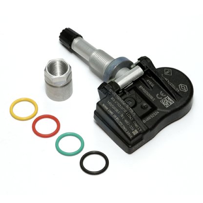 TPMS senzor original Renault (407003743) Conti/VDO EU 433MHz, ventilek hliníkový elox šedý