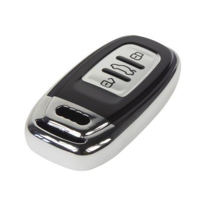 TPU obal pro klíč Audi, silver