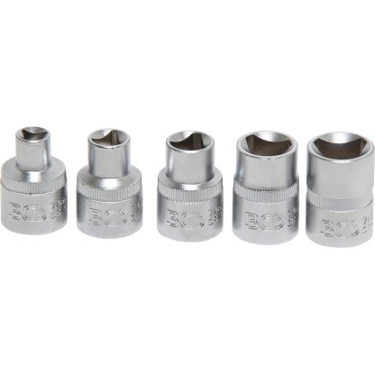 Trojhranné nástrčné klíče 1/2", M5 - M12, 5 ks - B8608