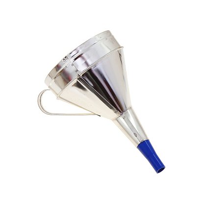 Trychtýř kovový šikmý koncovka plastová - prů.16cm, 83462