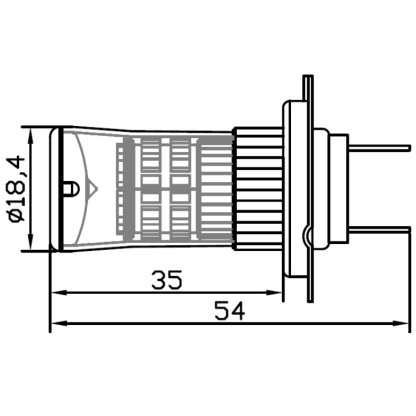 TURBO LED H7 bílá, 12-24V, 48W