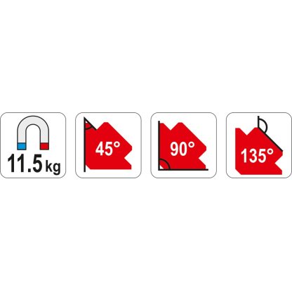 Úhelník magnetický ke svařování 11,5 kg, YATO