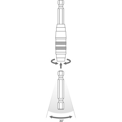 Úhlový adaptér 1/4" - YT-04635