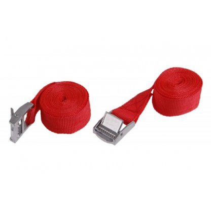 Upínací popruh 2x2,5m, TUV, červený, 20.050