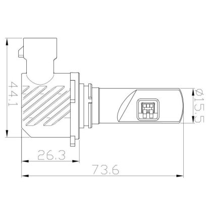V20 LED HB3 (9005) bílá, 12/24V, 5000LM