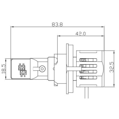 V22 TST LED H13 bílá, 12/24V, 6000LM