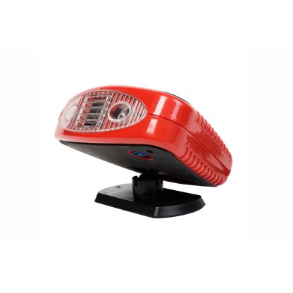 Ventilátor 12V 150W 2v1 s ohřevem a se světlem, kabel 1,5m, 01326