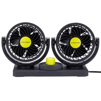 Ventilátor otáčecí 12V/8W pr.2x10cm na podložce 86341