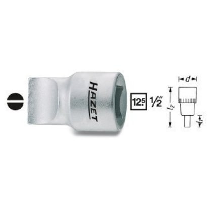 Vnější PLOCHÝ nástrčný klíč 1/2" 3x19 Hazet 980-3X19 - HA046744