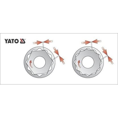 Vnitřní nástrčný klíč 1/2" dvanáctihranný 14 mm YATO - YT-1276