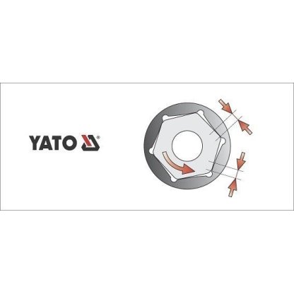 Vnitřní nástrčný klíč 1/2" šestihranný 14 mm YATO - YT-1207