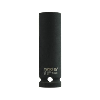Vnitřní nástrčný klíč hluboký 1/2" šestihranný 16 mm CrMo YATO - YT-1036