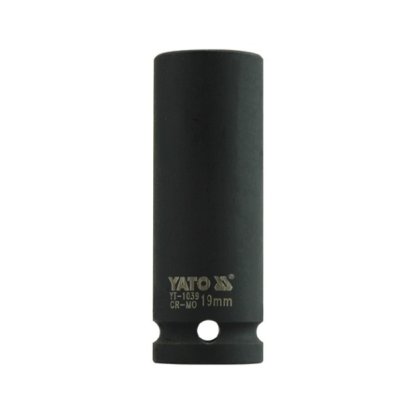 Vnitřní nástrčný klíč hluboký 1/2" šestihranný 19 mm CrMo YATO - YT-1039