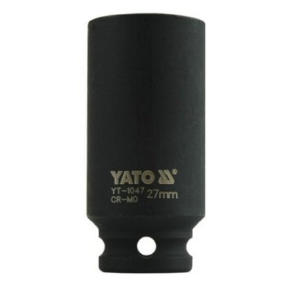 Vnitřní nástrčný klíč hluboký 1/2" šestihranný 27 mm CrMo YATO - YT-1047